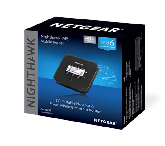 Netgear NightHawk M5 (5G / WiFi-6) Mobile Router (Unlocked)